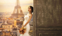 新娘结婚照片,新娘结婚照中的幸福时光